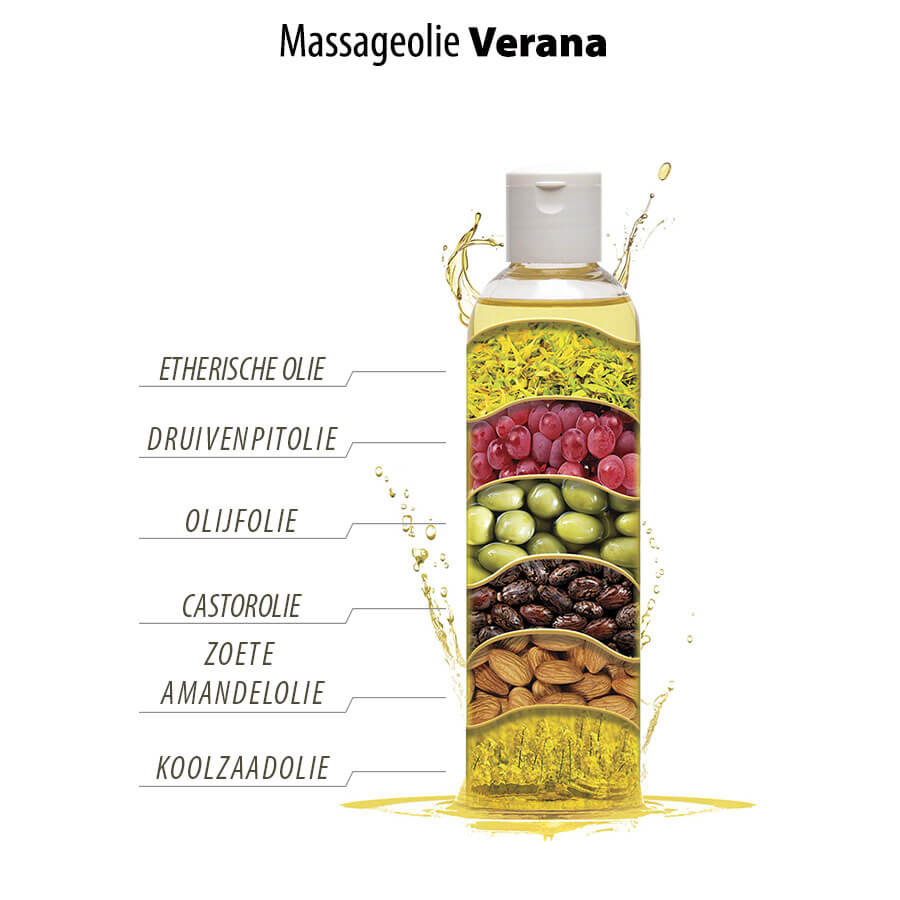 Verana Huid-Massageolie - Diverse geuren